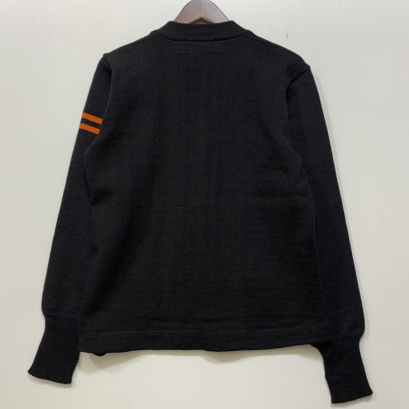 【中古品】【メンズ】 VINTAGE 50S LETTERED CARDIGAN レタード カーディガン トップス 長袖 146-260819-cs-02-izu サイズ：不明 カラー：ブラック×オレンジ 万代Net店
