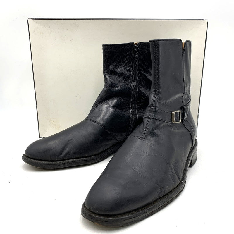 【現状渡し品】【メンズ】 N.HOOLYWOOD エヌハリウッド 460 SIDE ZIP LEATHER BOOTS サイド ジップ レザー ブーツ シューズ 靴 164-260819-cs-07-izu サイズ：M カラー：ブラック 万代Net店