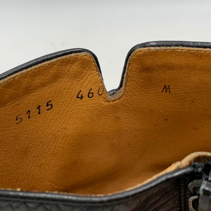 【現状渡し品】【メンズ】 N.HOOLYWOOD エヌハリウッド 460 SIDE ZIP LEATHER BOOTS サイド ジップ レザー ブーツ シューズ 靴 164-260819-cs-07-izu サイズ：M カラー：ブラック 万代Net店