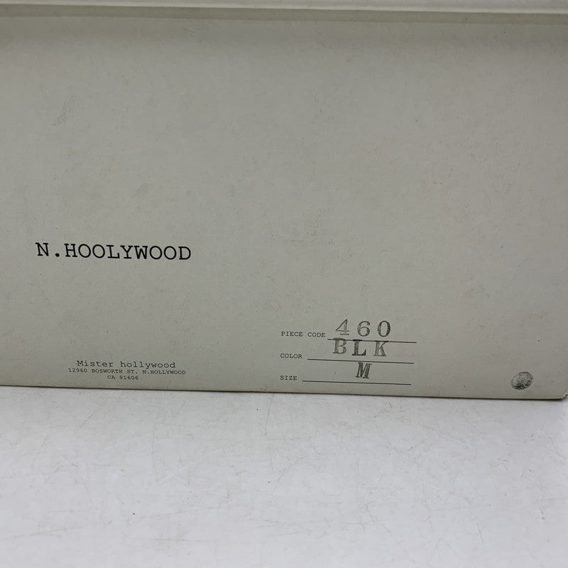 【現状渡し品】【メンズ】 N.HOOLYWOOD エヌハリウッド 460 SIDE ZIP LEATHER BOOTS サイド ジップ レザー ブーツ シューズ 靴 164-260819-cs-07-izu サイズ：M カラー：ブラック 万代Net店