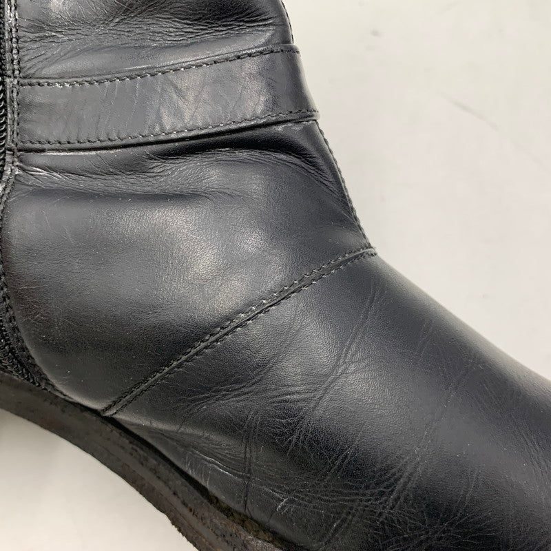 【現状渡し品】【メンズ】 N.HOOLYWOOD エヌハリウッド 460 SIDE ZIP LEATHER BOOTS サイド ジップ レザー ブーツ シューズ 靴 164-260819-cs-07-izu サイズ：M カラー：ブラック 万代Net店