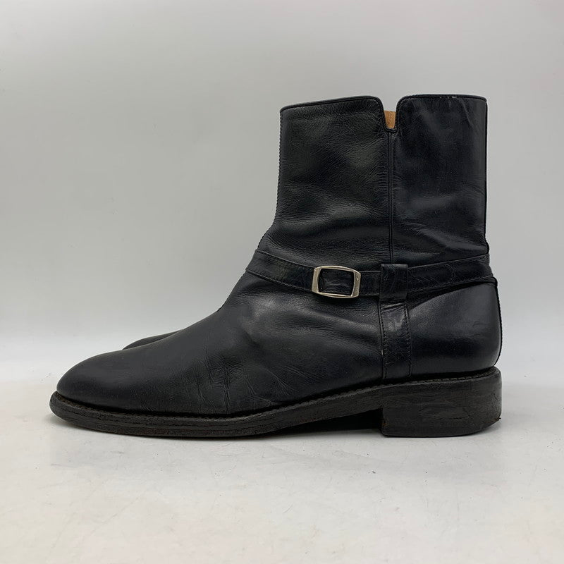 【現状渡し品】【メンズ】 N.HOOLYWOOD エヌハリウッド 460 SIDE ZIP LEATHER BOOTS サイド ジップ レザー ブーツ シューズ 靴 164-260819-cs-07-izu サイズ：M カラー：ブラック 万代Net店