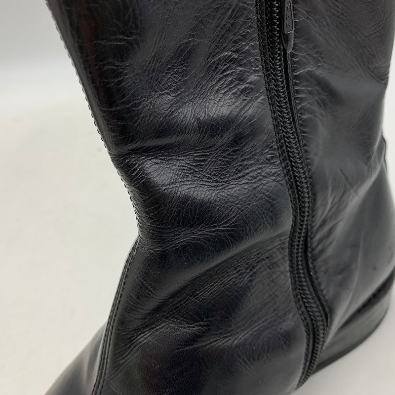 【現状渡し品】【メンズ】 N.HOOLYWOOD エヌハリウッド 460 SIDE ZIP LEATHER BOOTS サイド ジップ レザー ブーツ シューズ 靴 164-260819-cs-07-izu サイズ：M カラー：ブラック 万代Net店