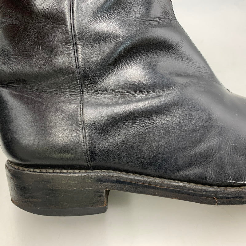 【現状渡し品】【メンズ】 N.HOOLYWOOD エヌハリウッド 460 SIDE ZIP LEATHER BOOTS サイド ジップ レザー ブーツ シューズ 靴 164-260819-cs-07-izu サイズ：M カラー：ブラック 万代Net店