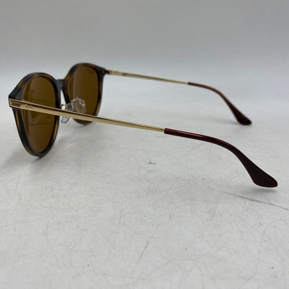 【中古品】【メンズ/レディース】 Ray-Ban レイバン SUNGLASSES RB4334D サングラス 203-260820-as-18-izu サイズ：55□19-145 カラー：ブラウン×ゴールド 万代Net店