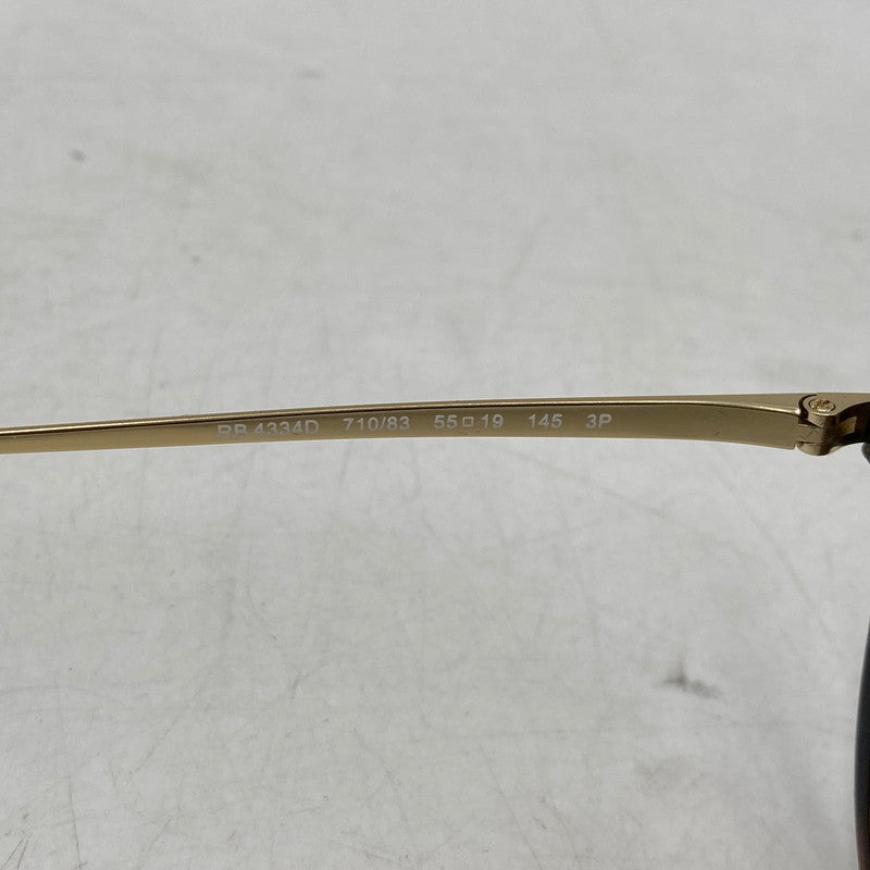 【中古品】【メンズ/レディース】 Ray-Ban レイバン SUNGLASSES RB4334D サングラス 203-260820-as-18-izu サイズ：55□19-145 カラー：ブラウン×ゴールド 万代Net店