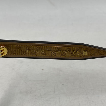 【中古品】【メンズ/レディース】 GUCCI グッチ SQUARE SUNGLASSES GG2071OL スクエア サングラス メガネ 183-260820-as-13-izu サイズ：52□22-145 カラー：ブラウン系 万代Net店