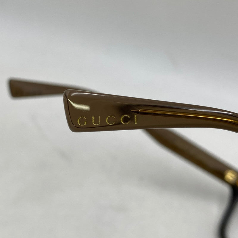 【中古品】【メンズ/レディース】 GUCCI グッチ SQUARE SUNGLASSES GG2071OL スクエア サングラス メガネ 183-260820-as-13-izu サイズ：52□22-145 カラー：ブラウン系 万代Net店