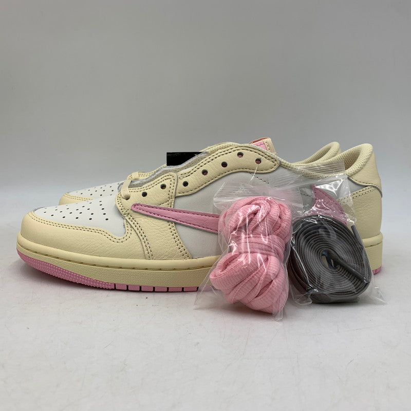 【中古美品】【メンズ】 NIKE ナイキ×TRAVIS SCOTT トラヴィス スコット IQ7604-100 AIR JORDAN 1 RETRO LOW OG エア ジョーダン ワン レトロ ロー オリジナル スニーカー シューズ 靴 160-260819-cs-09-izu サイズ：27.0cm カラー：MUSLIN/SHY PINK-SAIL 万代Net店