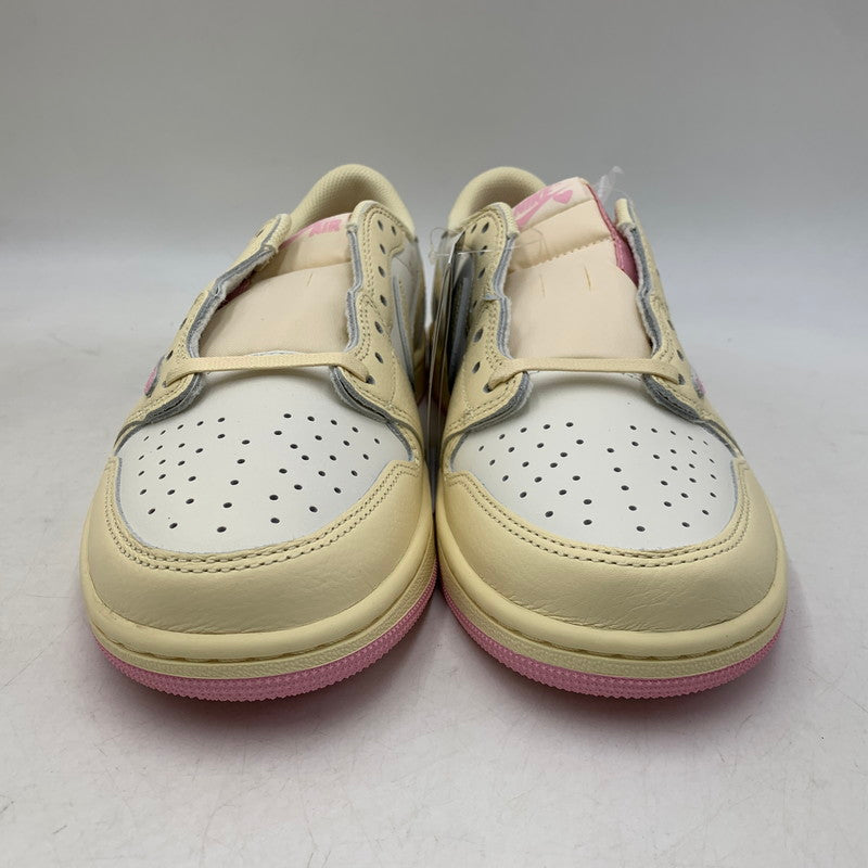 【中古美品】【メンズ】 NIKE ナイキ×TRAVIS SCOTT トラヴィス スコット IQ7604-100 AIR JORDAN 1 RETRO LOW OG エア ジョーダン ワン レトロ ロー オリジナル スニーカー シューズ 靴 160-260819-cs-09-izu サイズ：27.0cm カラー：MUSLIN/SHY PINK-SAIL 万代Net店