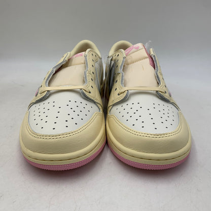 【中古美品】【メンズ】 NIKE ナイキ×TRAVIS SCOTT トラヴィス スコット IQ7604-100 AIR JORDAN 1 RETRO LOW OG エア ジョーダン ワン レトロ ロー オリジナル スニーカー シューズ 靴 160-260819-cs-09-izu サイズ：27.0cm カラー：MUSLIN/SHY PINK-SAIL 万代Net店