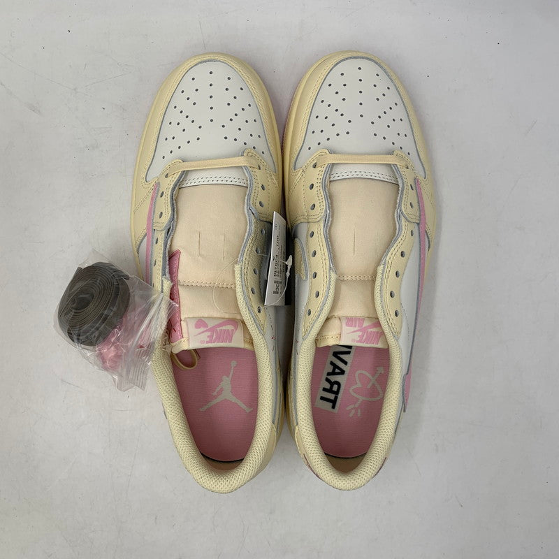 【中古美品】【メンズ】 NIKE ナイキ×TRAVIS SCOTT トラヴィス スコット IQ7604-100 AIR JORDAN 1 RETRO LOW OG エア ジョーダン ワン レトロ ロー オリジナル スニーカー シューズ 靴 160-260819-cs-09-izu サイズ：27.0cm カラー：MUSLIN/SHY PINK-SAIL 万代Net店