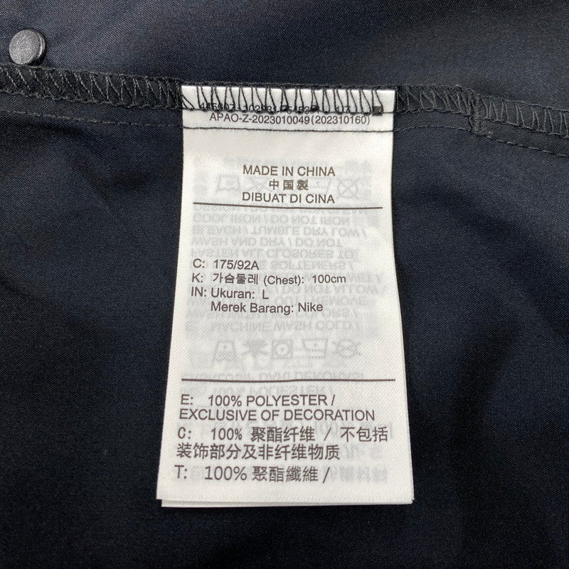 【中古品】【メンズ】 NIKE ナイキ DRI-FIT FORM GFX TRAINING WIND JACKET IM3608-010 トレーニング ウインドジャケット 148-260829-as-05-izu サイズ：L カラー：ブラック 万代Net店