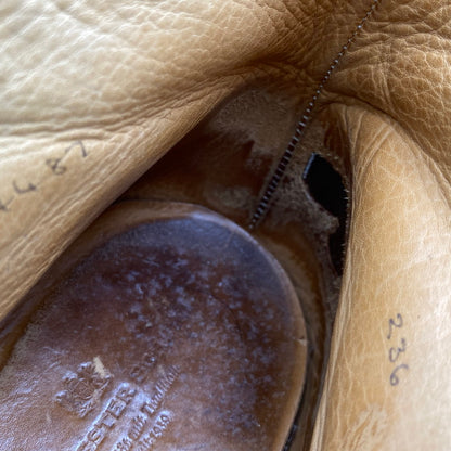 【現状渡し品】【メンズ】 BUDAPESTER SCHUHE ブダペスターシューズ モンクストラップ スエードチャッカブーツ 靴 164-260820-as-10-izu サイズ：8 1/2 カラー：カーキ 万代Net店