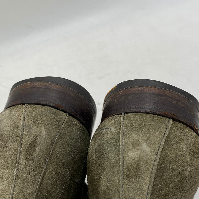 【現状渡し品】【メンズ】 BUDAPESTER SCHUHE ブダペスターシューズ モンクストラップ スエードチャッカブーツ 靴 164-260820-as-10-izu サイズ：8 1/2 カラー：カーキ 万代Net店