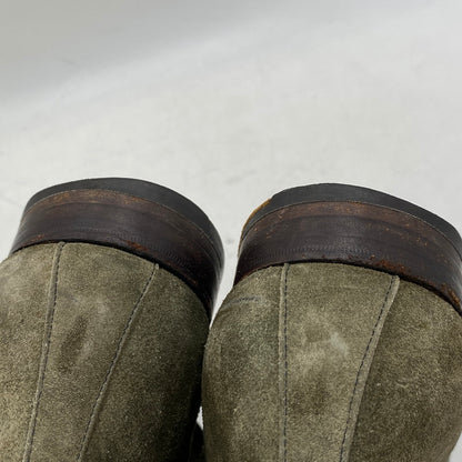 【現状渡し品】【メンズ】 BUDAPESTER SCHUHE ブダペスターシューズ モンクストラップ スエードチャッカブーツ 靴 164-260820-as-10-izu サイズ：8 1/2 カラー：カーキ 万代Net店