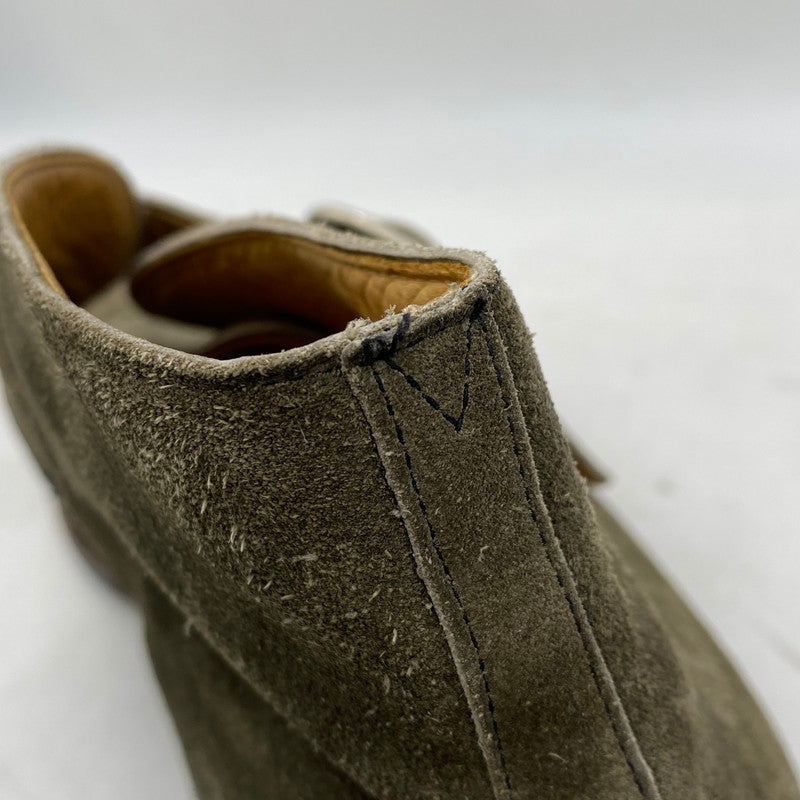 【現状渡し品】【メンズ】 BUDAPESTER SCHUHE ブダペスターシューズ モンクストラップ スエードチャッカブーツ 靴 164-260820-as-10-izu サイズ：8 1/2 カラー：カーキ 万代Net店