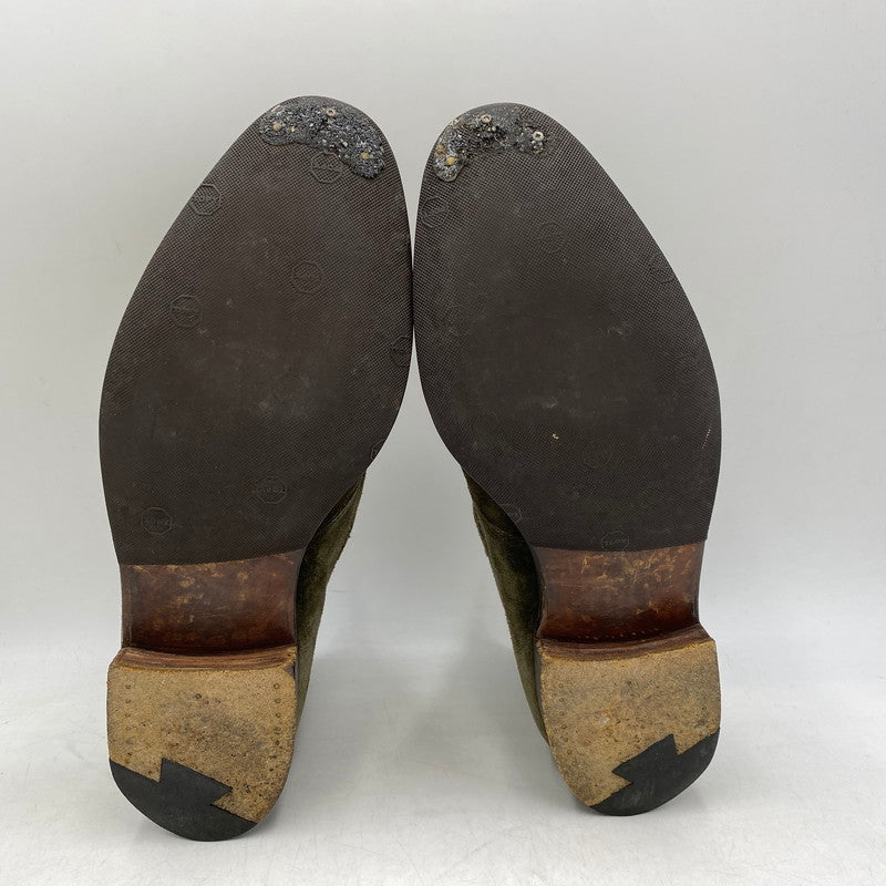 【現状渡し品】【メンズ】 BUDAPESTER SCHUHE ブダペスターシューズ モンクストラップ スエードチャッカブーツ 靴 164-260820-as-10-izu サイズ：8 1/2 カラー：カーキ 万代Net店