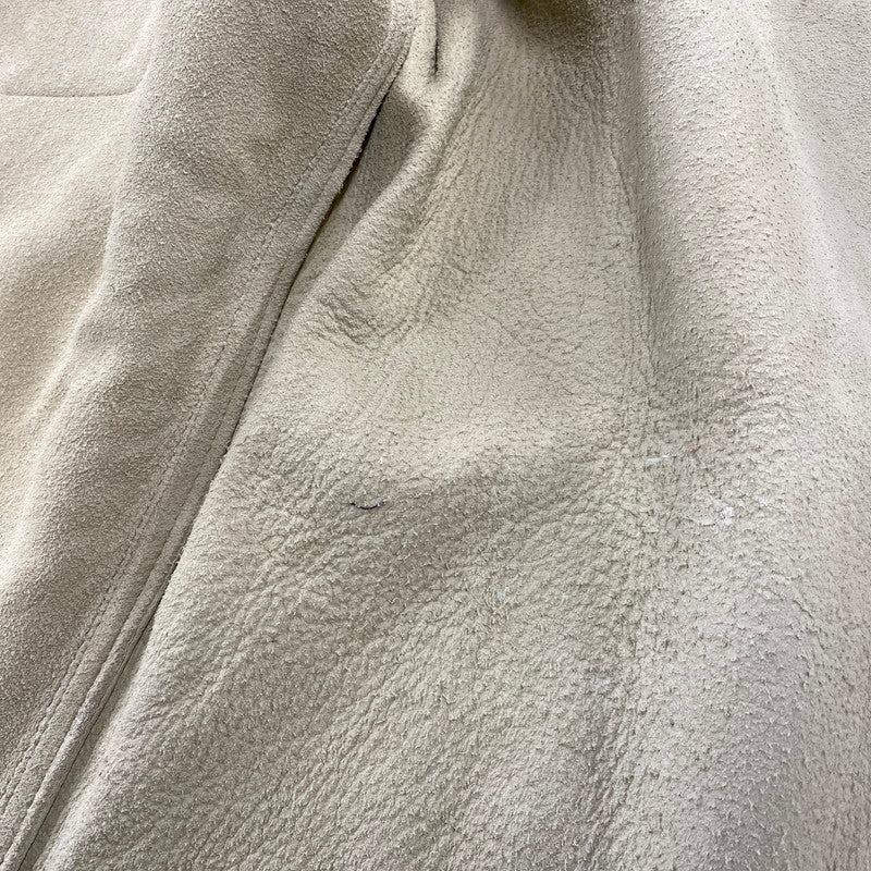 【現状渡し品】【メンズ】 RED MOON レッドムーン DEER SKIN LEATHER WESTERN SHIRT JACKET ディア スキン レザー ウエスタン シャツ ジャケット アウター 145-260821-cs-13-izu サイズ：M カラー：ホワイト系 万代Net店