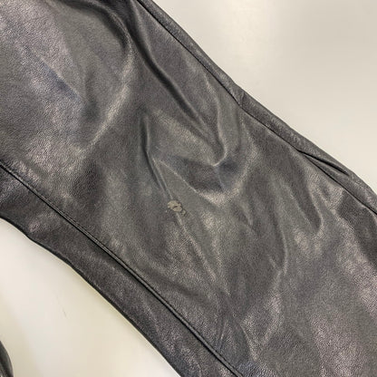 【現状渡し品】【メンズ】 MNML ミニマル FAKE LEATHER FLARE PANTS フェイク レザー フレア パンツ ボトムス 153-260831-kh-05-izu サイズ：32 カラー：ブラック 万代Net店