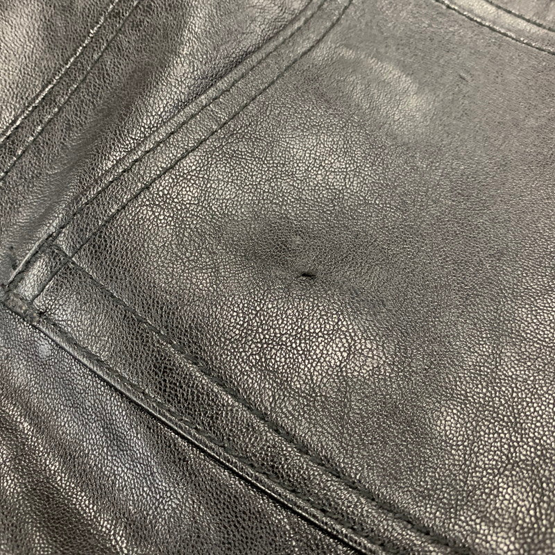 【現状渡し品】【メンズ】 MNML ミニマル FAKE LEATHER FLARE PANTS フェイク レザー フレア パンツ ボトムス 153-260831-kh-05-izu サイズ：32 カラー：ブラック 万代Net店