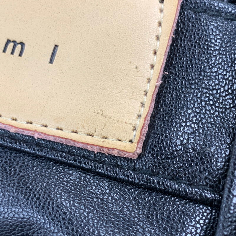 【現状渡し品】【メンズ】 MNML ミニマル FAKE LEATHER FLARE PANTS フェイク レザー フレア パンツ ボトムス 153-260831-kh-05-izu サイズ：32 カラー：ブラック 万代Net店