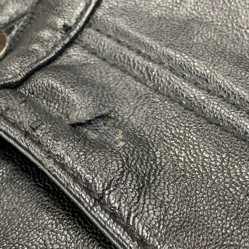 【現状渡し品】【メンズ】 MNML ミニマル FAKE LEATHER FLARE PANTS フェイク レザー フレア パンツ ボトムス 153-260831-kh-05-izu サイズ：32 カラー：ブラック 万代Net店