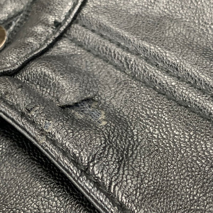 【現状渡し品】【メンズ】 MNML ミニマル FAKE LEATHER FLARE PANTS フェイク レザー フレア パンツ ボトムス 153-260831-kh-05-izu サイズ：32 カラー：ブラック 万代Net店