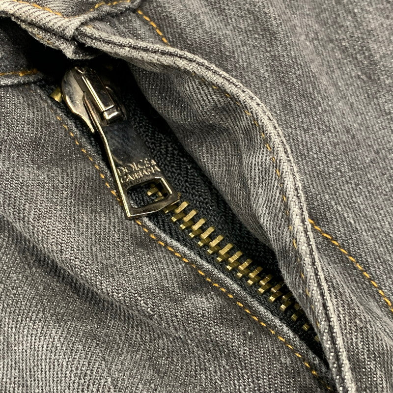 【中古品】【メンズ】 DOLCE&GABBANA ドルチェアンドガッバーナ 14CLASSIC DAMAGE DENIM PANTS ダメージ デニム パンツ ボトムス 152-260831-kh-04-izu サイズ：50 カラー：グレー系 万代Net店