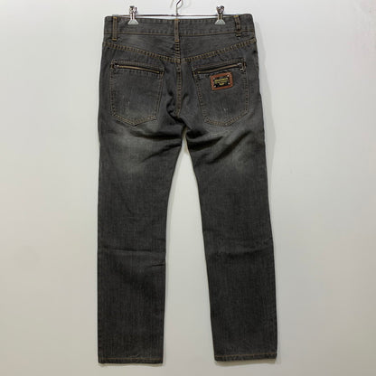 【中古品】【メンズ】 DOLCE&GABBANA ドルチェアンドガッバーナ 14CLASSIC DAMAGE DENIM PANTS ダメージ デニム パンツ ボトムス 152-260831-kh-04-izu サイズ：50 カラー：グレー系 万代Net店