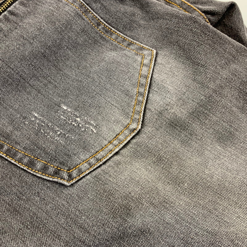 【中古品】【メンズ】 DOLCE&GABBANA ドルチェアンドガッバーナ 14CLASSIC DAMAGE DENIM PANTS ダメージ デニム パンツ ボトムス 152-260831-kh-04-izu サイズ：50 カラー：グレー系 万代Net店