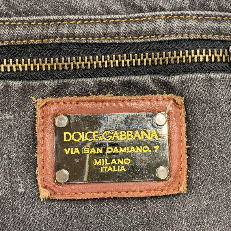 【中古品】【メンズ】 DOLCE&GABBANA ドルチェアンドガッバーナ 14CLASSIC DAMAGE DENIM PANTS ダメージ デニム パンツ ボトムス 152-260831-kh-04-izu サイズ：50 カラー：グレー系 万代Net店