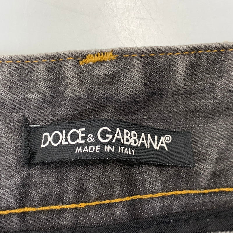 【中古品】【メンズ】 DOLCE&GABBANA ドルチェアンドガッバーナ 14CLASSIC DAMAGE DENIM PANTS ダメージ デニム パンツ ボトムス 152-260831-kh-04-izu サイズ：50 カラー：グレー系 万代Net店