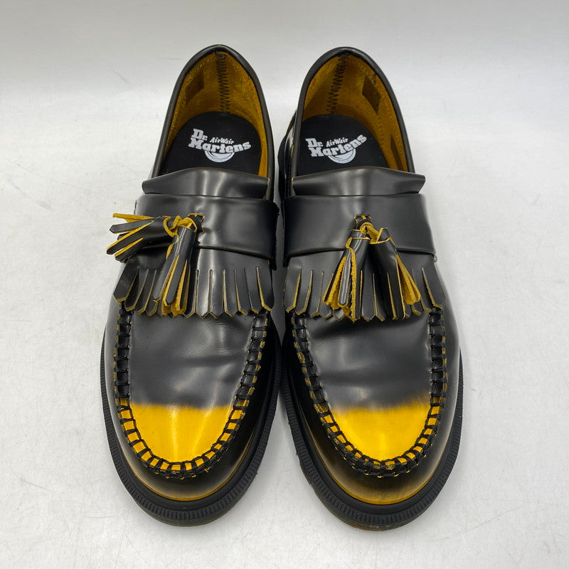 【中古品】【メンズ】 Dr.Martens ドクターマーチン ADRIAN TASSEL LOAFER 14573003 エイドリアン タッセルローファー 靴 164-260820-as-06-izu サイズ：UK7 カラー：BLACK＋DMS YELLOW 万代Net店