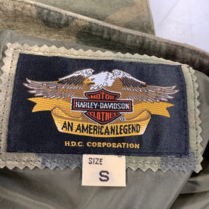 【中古品】【メンズ】 HARLEY-DAVIDSON ハーレーダビッドソン SUEDE HALF PANTS スエード ハーフ パンツ ボトムス 157-260831-kh-11-izu サイズ：S カラー：マルチ 万代Net店