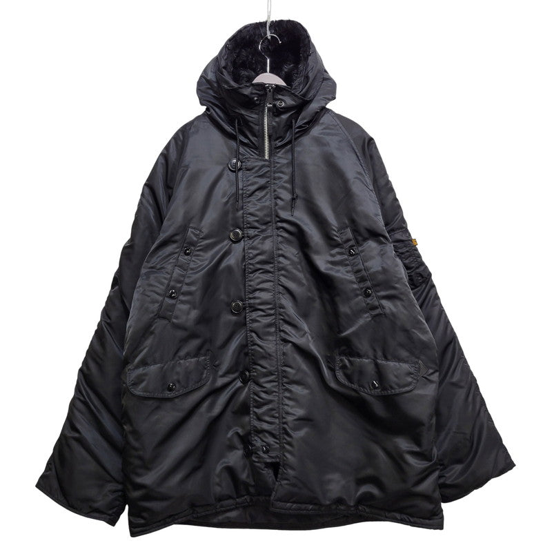 【中古品】【メンズ】 ALPHA INDUSTRIES アルファインダストリーズ N-3B FLIGHT JACKET 20094-8275 フライトジャケット 145-260903-as-05-izu サイズ：4L カラー：ブラック 万代Net店