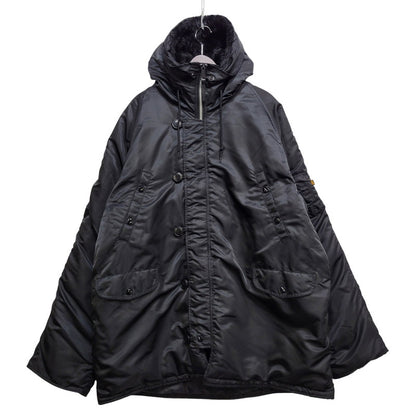 【中古品】【メンズ】 ALPHA INDUSTRIES アルファインダストリーズ N-3B FLIGHT JACKET 20094-8275 フライトジャケット 145-260903-as-05-izu サイズ：4L カラー：ブラック 万代Net店