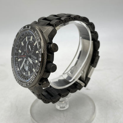 【中古品】【メンズ/レディース】 CITIZEN シチズン PROMASTER SKY ECO DRIVE PILOT WATCH H864-006M004 プロマスター スカイ エコドライブ パイロット 腕時計 197-260820-as-19-izu カラー：ブラック系 万代Net店