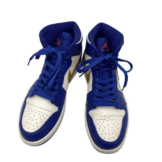 【中古品】【メンズ】 NIKE ナイキ AIR JORDAN 1 RETRO HIGH 332550-406 エアジョーダン 1 レトロ ハイ スニーカー 靴 160-260820-as-07-izu サイズ：27.5cm カラー：DEEP ROYAL BLUE/METALLIC GOLD 万代Net店