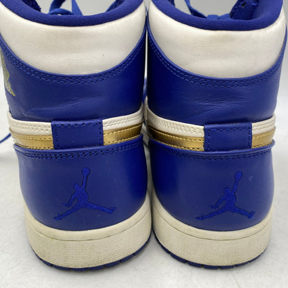 【中古品】【メンズ】 NIKE ナイキ AIR JORDAN 1 RETRO HIGH 332550-406 エアジョーダン 1 レトロ ハイ スニーカー 靴 160-260820-as-07-izu サイズ：27.5cm カラー：DEEP ROYAL BLUE/METALLIC GOLD 万代Net店