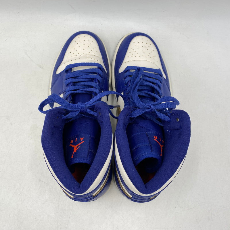 【中古品】【メンズ】 NIKE ナイキ AIR JORDAN 1 RETRO HIGH 332550-406 エアジョーダン 1 レトロ ハイ スニーカー 靴 160-260820-as-07-izu サイズ：27.5cm カラー：DEEP ROYAL BLUE/METALLIC GOLD 万代Net店