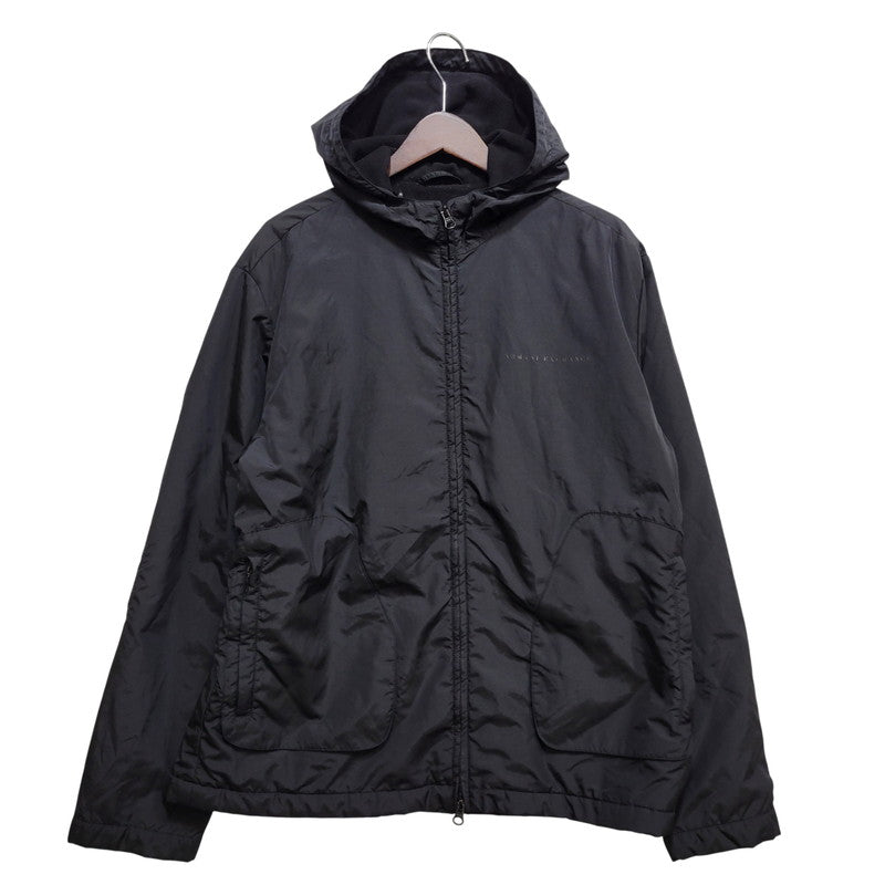 【現状渡し品】【メンズ】 ARMANI EXCHANGE アルマーニエクスチェンジ SHELL JACKET シェルジャケット 141-260903-as-04-izu サイズ：M カラー：ブラック 万代Net店