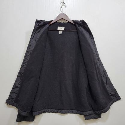 【現状渡し品】【メンズ】 ARMANI EXCHANGE アルマーニエクスチェンジ SHELL JACKET シェルジャケット 141-260903-as-04-izu サイズ：M カラー：ブラック 万代Net店