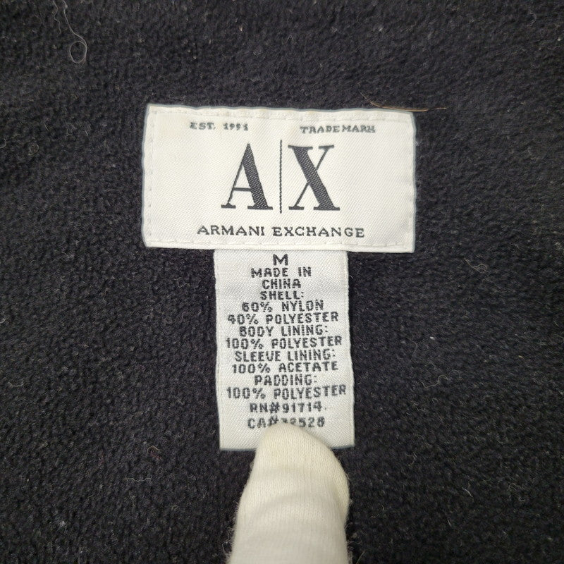 【現状渡し品】【メンズ】 ARMANI EXCHANGE アルマーニエクスチェンジ SHELL JACKET シェルジャケット 141-260903-as-04-izu サイズ：M カラー：ブラック 万代Net店