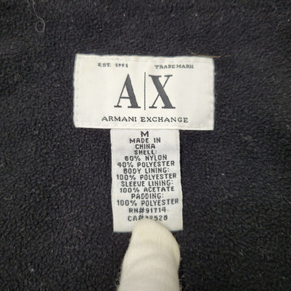 【現状渡し品】【メンズ】 ARMANI EXCHANGE アルマーニエクスチェンジ SHELL JACKET シェルジャケット 141-260903-as-04-izu サイズ：M カラー：ブラック 万代Net店