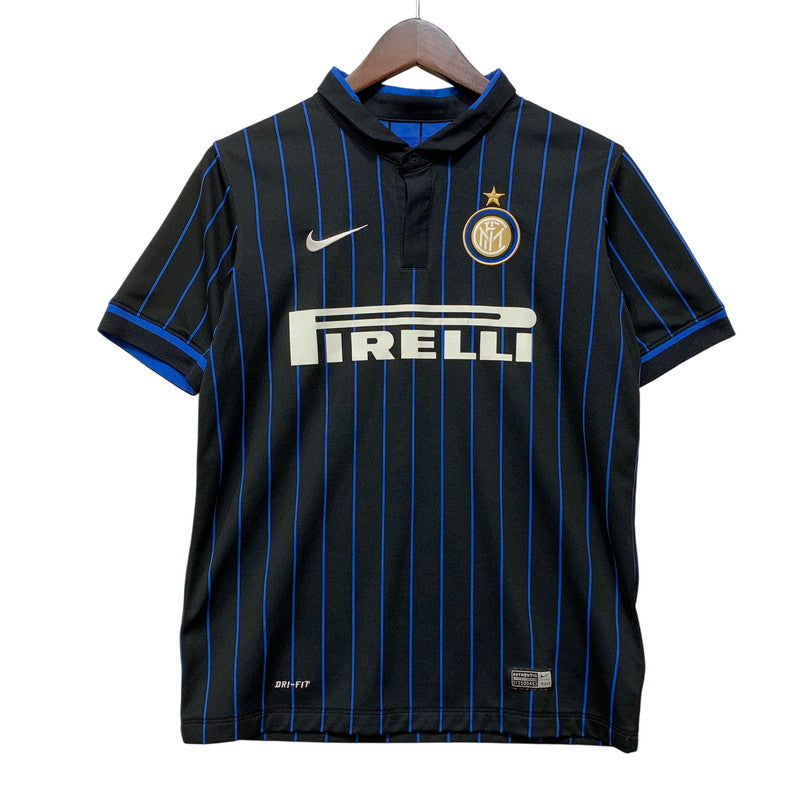 【中古品】【レディース】 NIKE ナイキ 611070-011 2014-15 INTER MILAN HOME SHIRT インテル ミラノ ホーム シャツ トップス 170-260831-kh-01-izu サイズ：L カラー：ブラック×ブルー 万代Net店