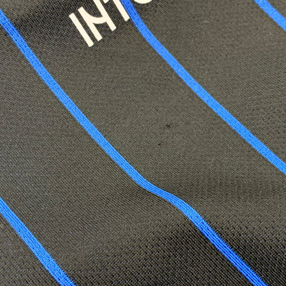 【中古品】【レディース】 NIKE ナイキ 611070-011 2014-15 INTER MILAN HOME SHIRT インテル ミラノ ホーム シャツ トップス 170-260831-kh-01-izu サイズ：L カラー：ブラック×ブルー 万代Net店