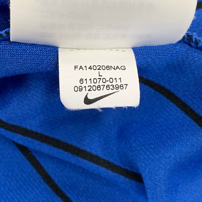 【中古品】【レディース】 NIKE ナイキ 611070-011 2014-15 INTER MILAN HOME SHIRT インテル ミラノ ホーム シャツ トップス 170-260831-kh-01-izu サイズ：L カラー：ブラック×ブルー 万代Net店