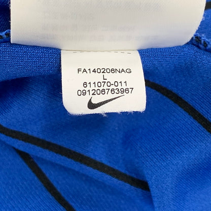 【中古品】【レディース】 NIKE ナイキ 611070-011 2014-15 INTER MILAN HOME SHIRT インテル ミラノ ホーム シャツ トップス 170-260831-kh-01-izu サイズ：L カラー：ブラック×ブルー 万代Net店