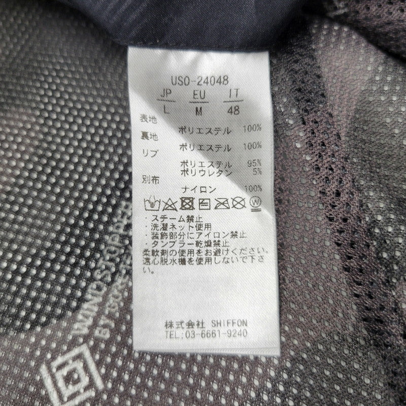 【中古品】【メンズ】 1PIU1UGUALE3 RELAX ウノピゥウノウグァーレトレ リラックス × +PHENIX プラスフェニックス WINDSTOPPER PRODUCTS BY GORE-TEX LABS 144-260822-kh-03-izu サイズ：L カラー：ブラック 万代Net店